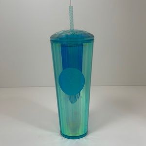 ***HOST PICK*** EUC Starbucks Teal Faceted Cut Cup